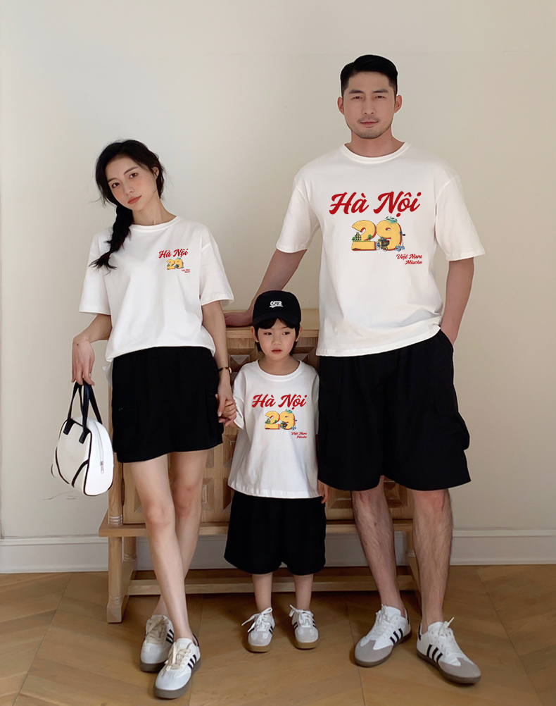 Áo thun du lịch Hà Nội cho bé form rộng thoáng mát AED1286 Miucho Kid in mix_thumbnail_6