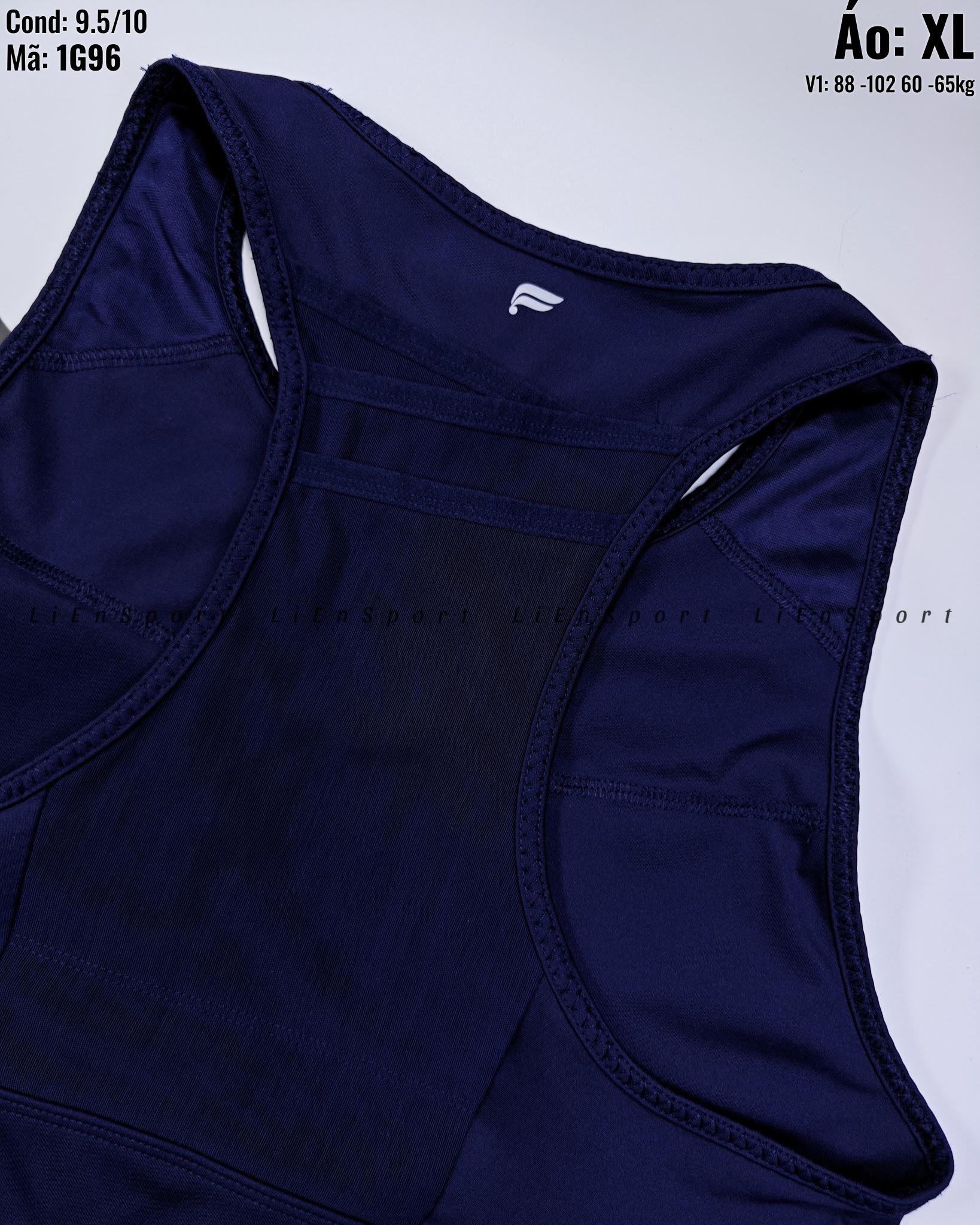Áo bra thể thao Tank top Nữ Size XL Xanh navy Auth 2nd Racerback thoáng khí Co giãn tốt Nâng đỡ ngực Đệm lưng dày Phù hợp tập gym yoga chạy bộ Mã:1G96_thumbnail_2