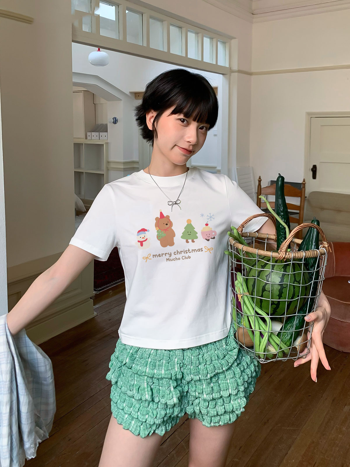 Áo baby tee ôm local brand ABD1628 Miucho vải cotton co giãn thoáng mát cổ tròn in mix_thumbnail_2