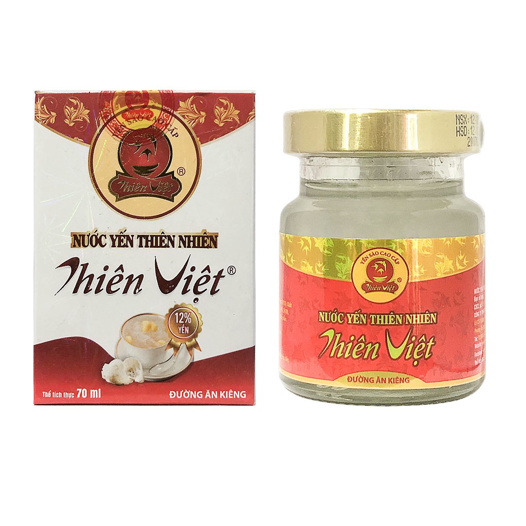 LO   NUOC YEN THIEN VIET  70ML 1X48 Y15% Đường Ăn Kiêng