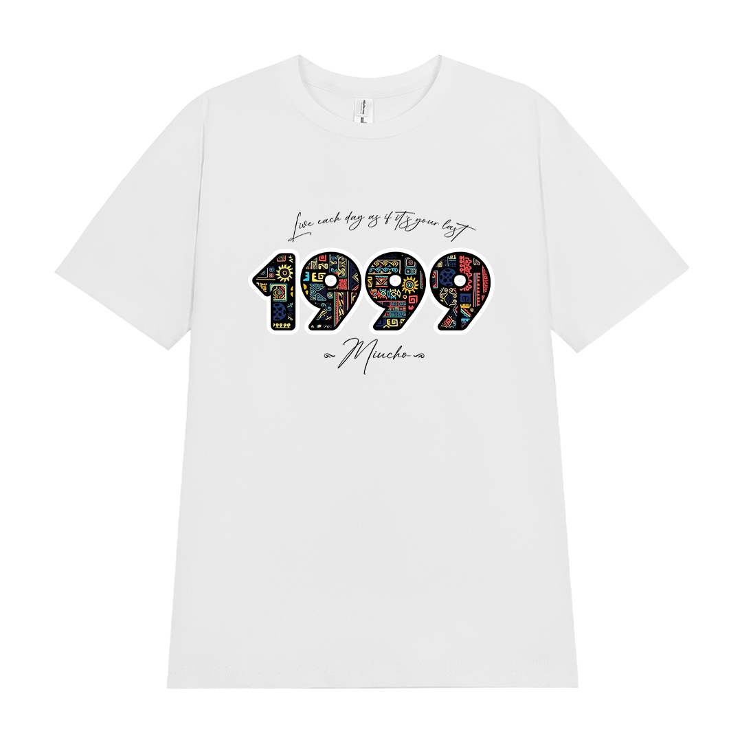 Áo thun nữ in năm sinh 1999 form vừa regular vải cotton 4c thoáng mát ARD1786 Miucho Chic in mix_thumbnail_12