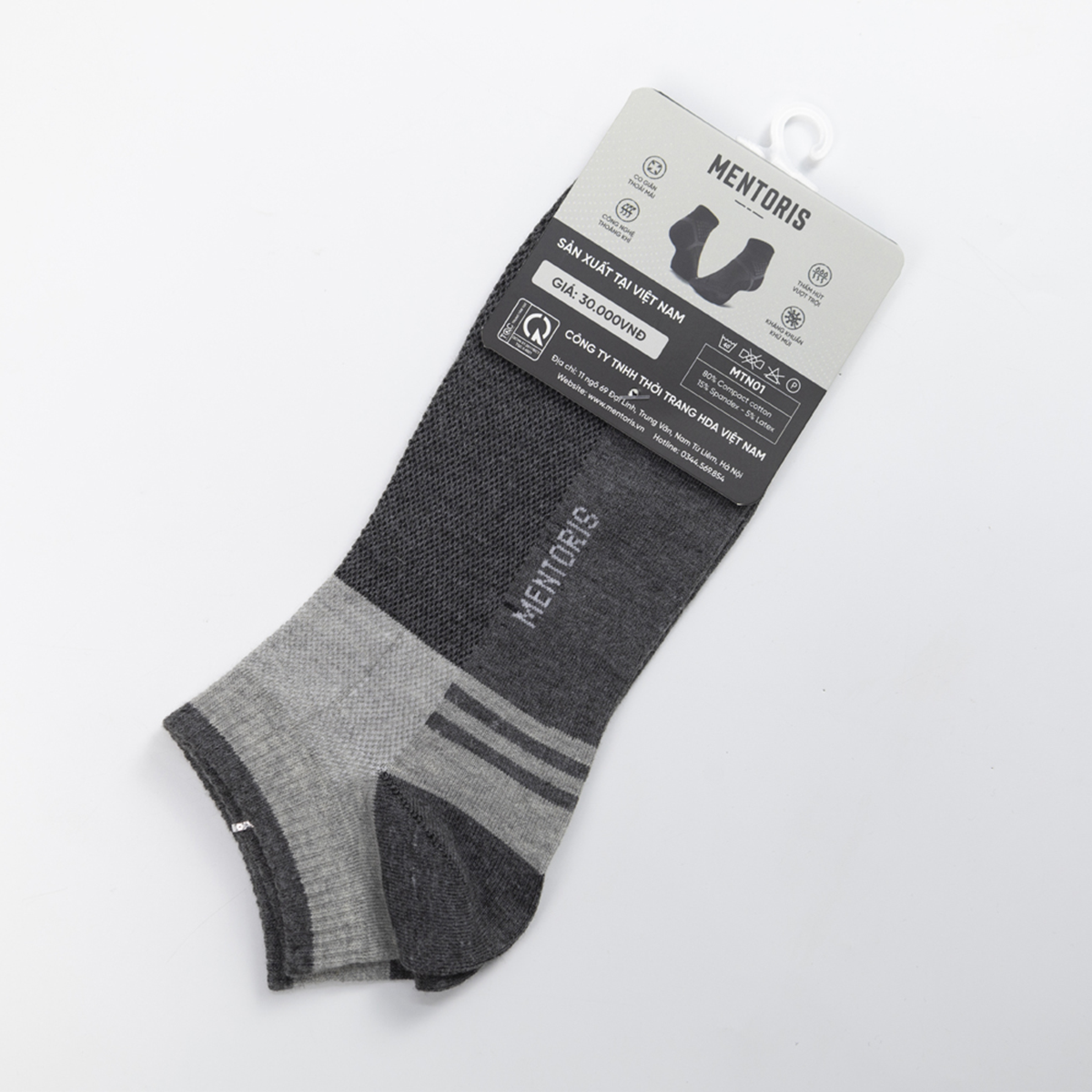 Tất nam cổ ngắn Mentoris Cotton RSP01_thumbnail_6