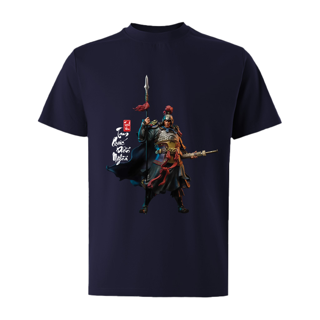 Áo phông nam tam quốc diễn nghĩa nhiều màu nhiều màu ATD1484 Miucho Iconic vải cotton in artwork_thumbnail_12