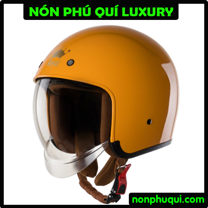 Nón Royal M139 Kính Âm Vàng Bóng