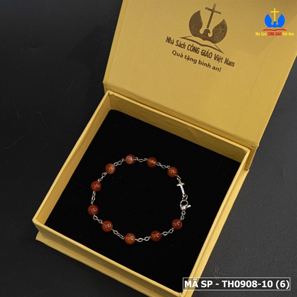 Lắc Mân Côi đá mã não màu đỏ 6ly_thumbnail_1