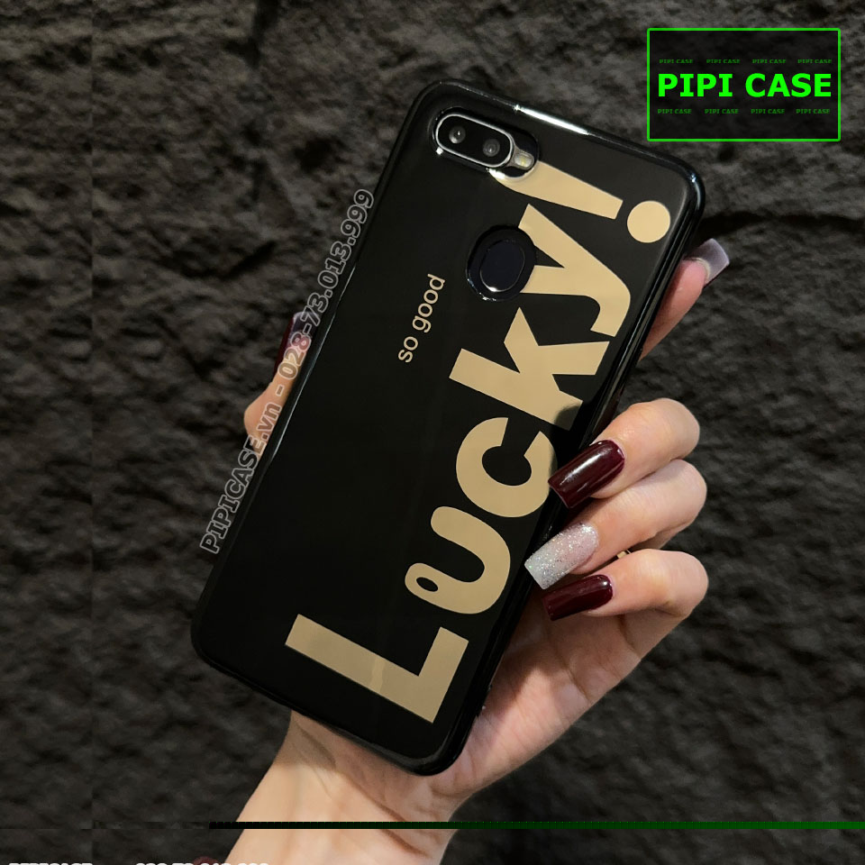 Ốp Lưng Oppo F9 - Lucky - Đen
