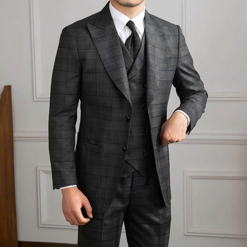 Oxford Glen Check Suit (3-Piece)