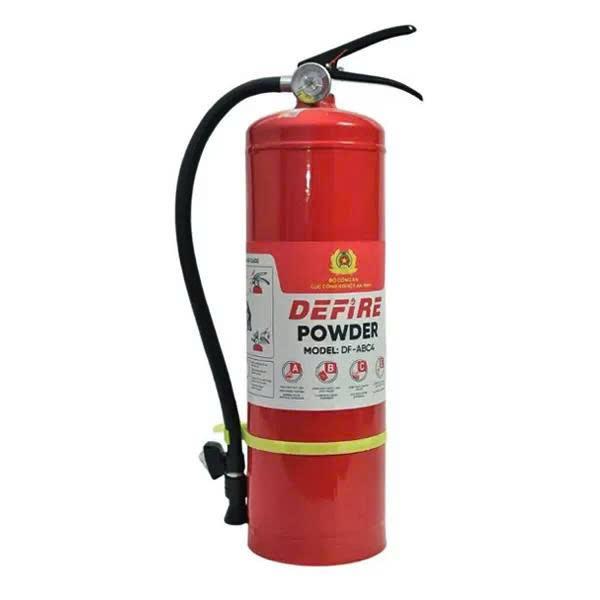 Bình chữa cháy bột ABC 4kg DeFire DF-ABC4 (Tem Bộ Công An)