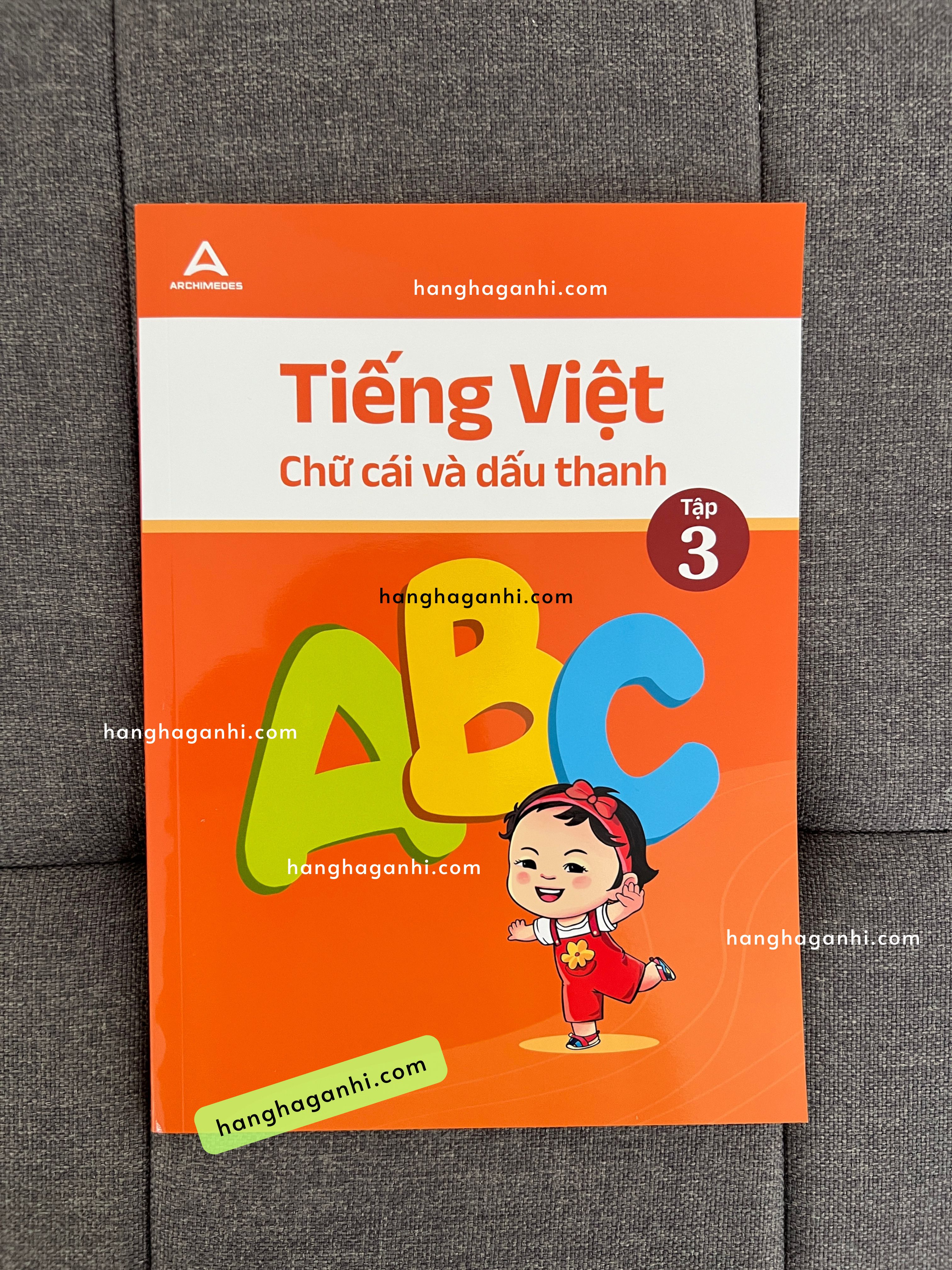 Sách Archimedes Tiếng Việt chữ cái và dấu thanh tập 3