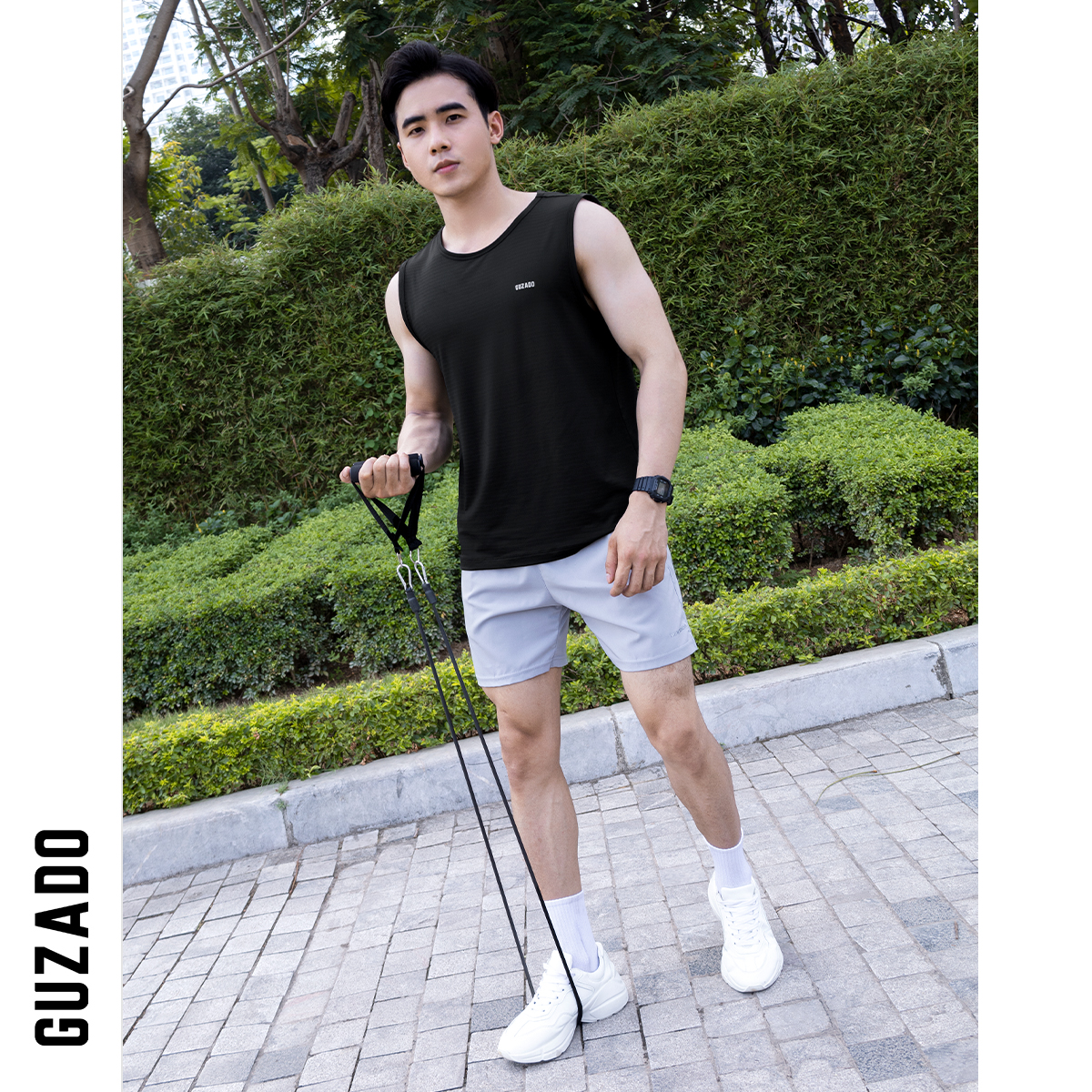 Áo Ba Lỗ Guzado Tanktop Thể Thao Khỏe Khắn GTT201