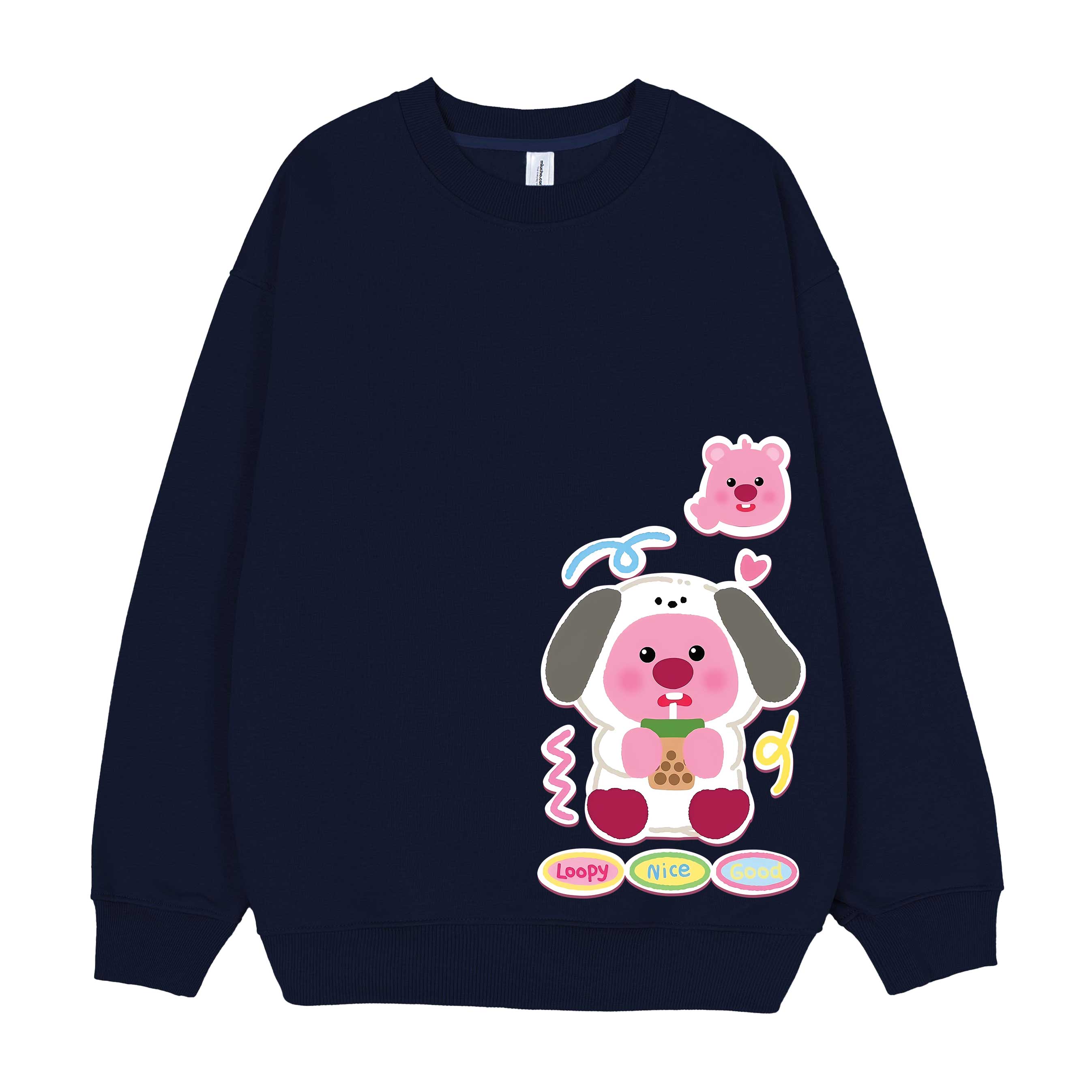 Áo sweater gấu Loopy unisex local brand STD759 Miucho chân cua in artwork_thumbnail_0