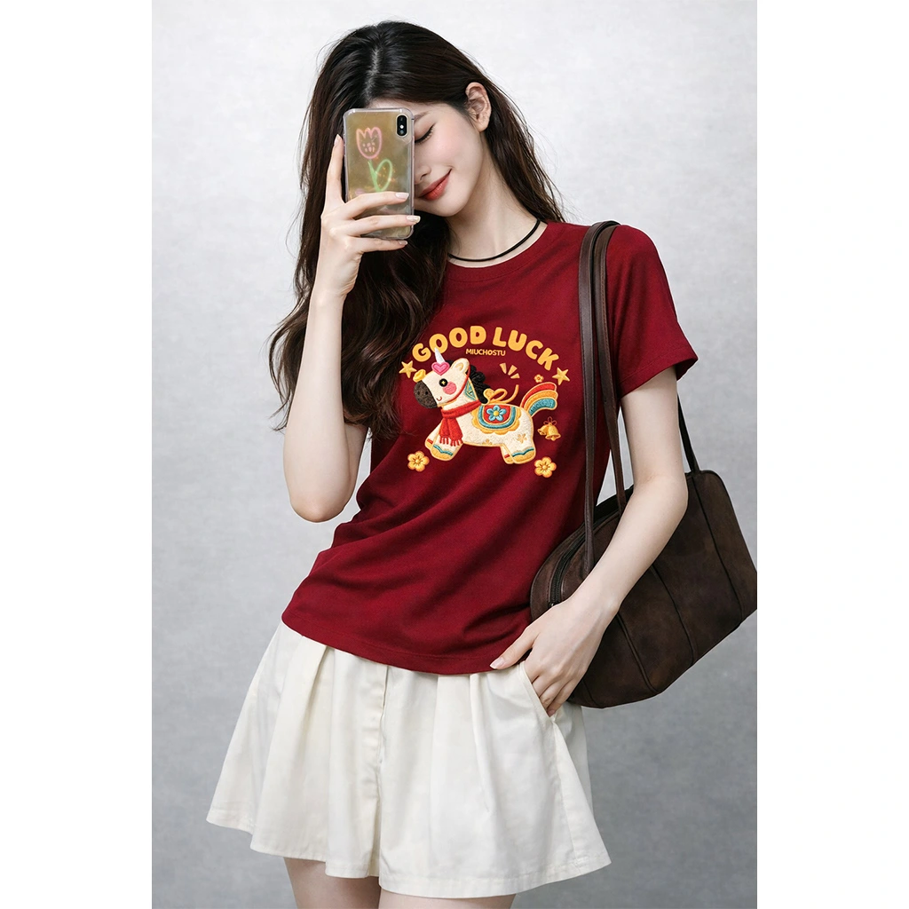 Áo baby tee nữ good luck Miucho 3061_thumbnail_5