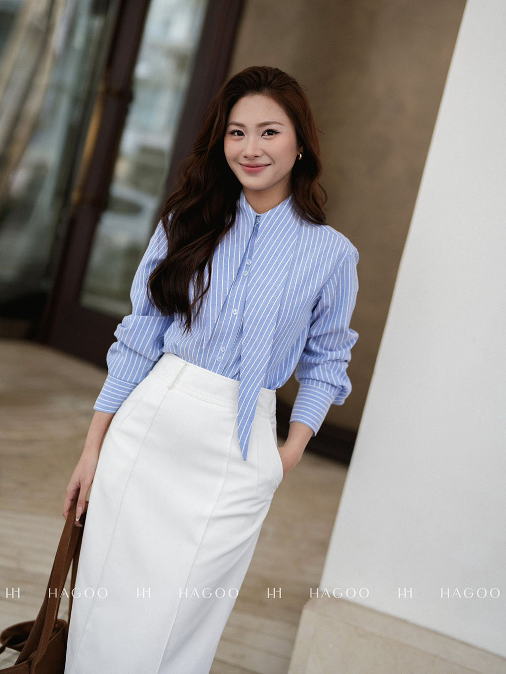 Áo sơ mi cổ tai thỏ HAGOO_thumbnail_9