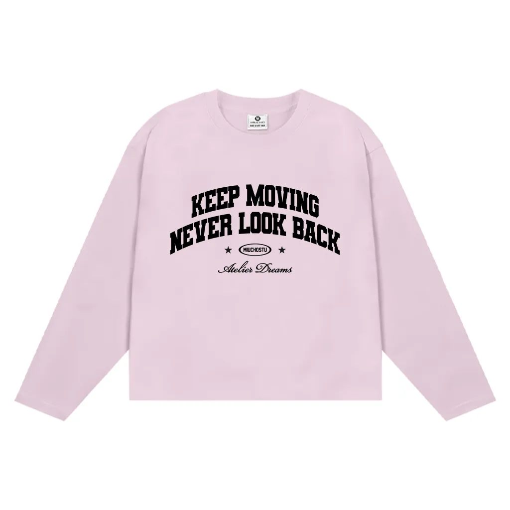 Áo thun boxy tay dài basic style in chữ 2634 Miucho vải cotton 2 chiều cao cấp dày dặn đứng form in mix_thumbnail_12