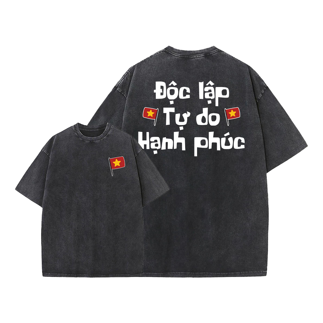 Áo thun Việt Nam tôi yêu form rộng 2120 Miucho cổ tròn vải cotton 4c 220gsm thoáng mát in mix_thumbnail_15