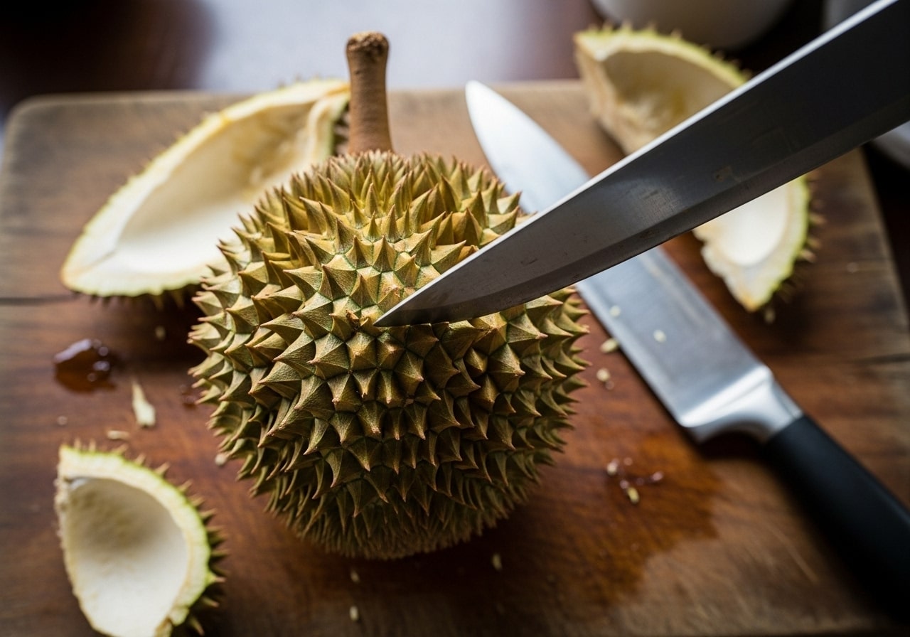 2 Cách Tách Sầu Riêng Chưa Nứt Vỏ An Toàn, Đơn Giản Tại Nhà