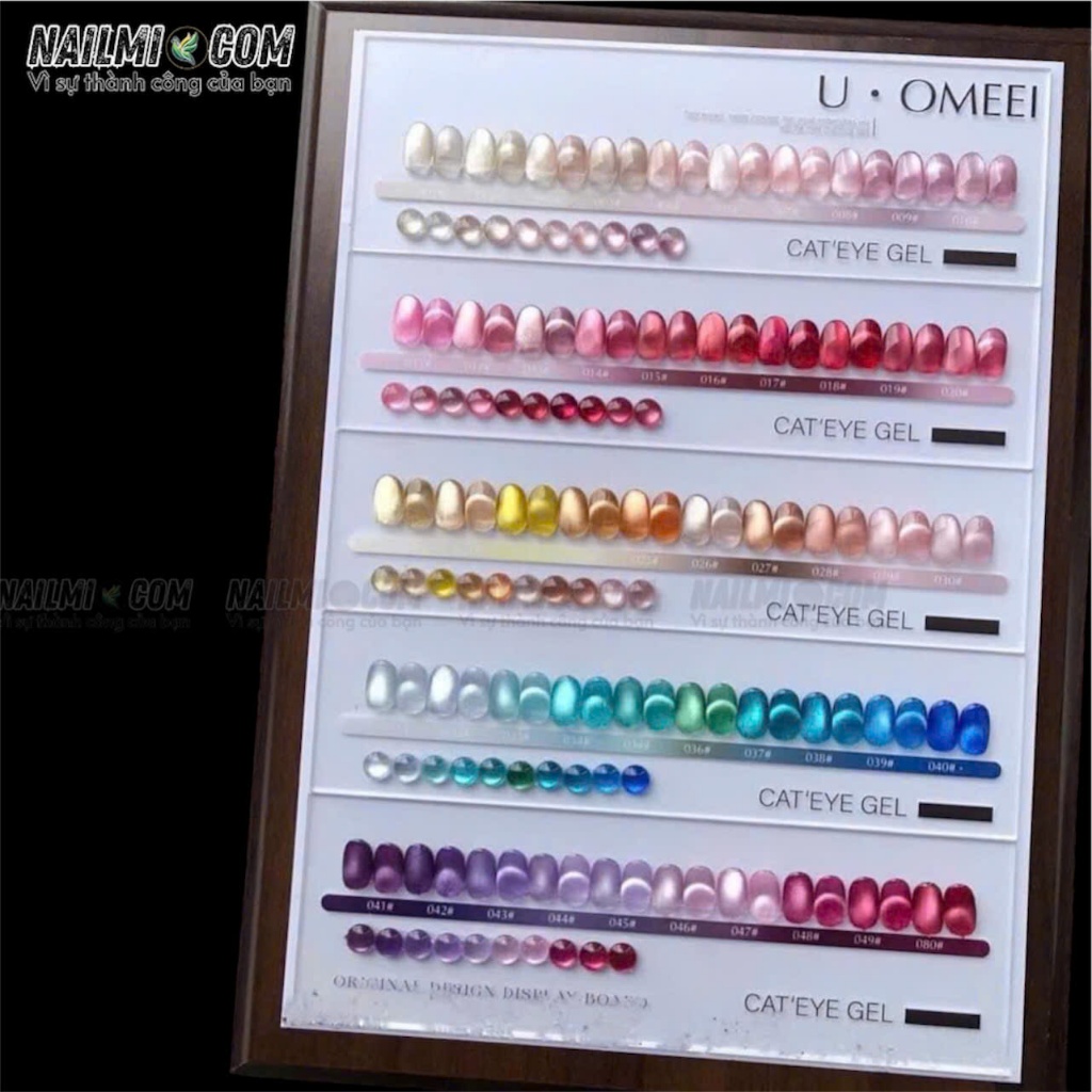 Set Sơn gel - Mắt mèo ánh trăng, kim cương - 50 màu - U.OMEEI