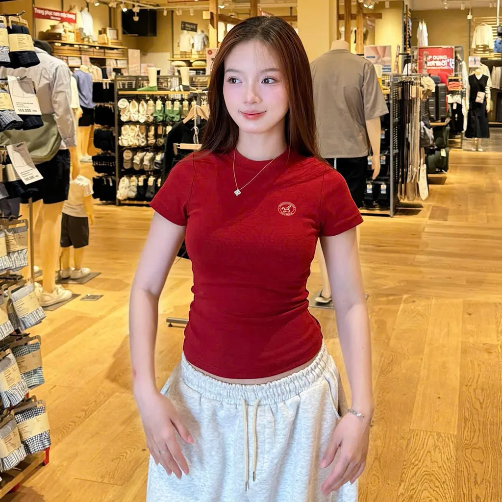 Áo baby tee Tết Bính Ngọ Beezy vải visco mềm mại thoáng mát ôm body hack dáng in mix 3022_thumbnail_2