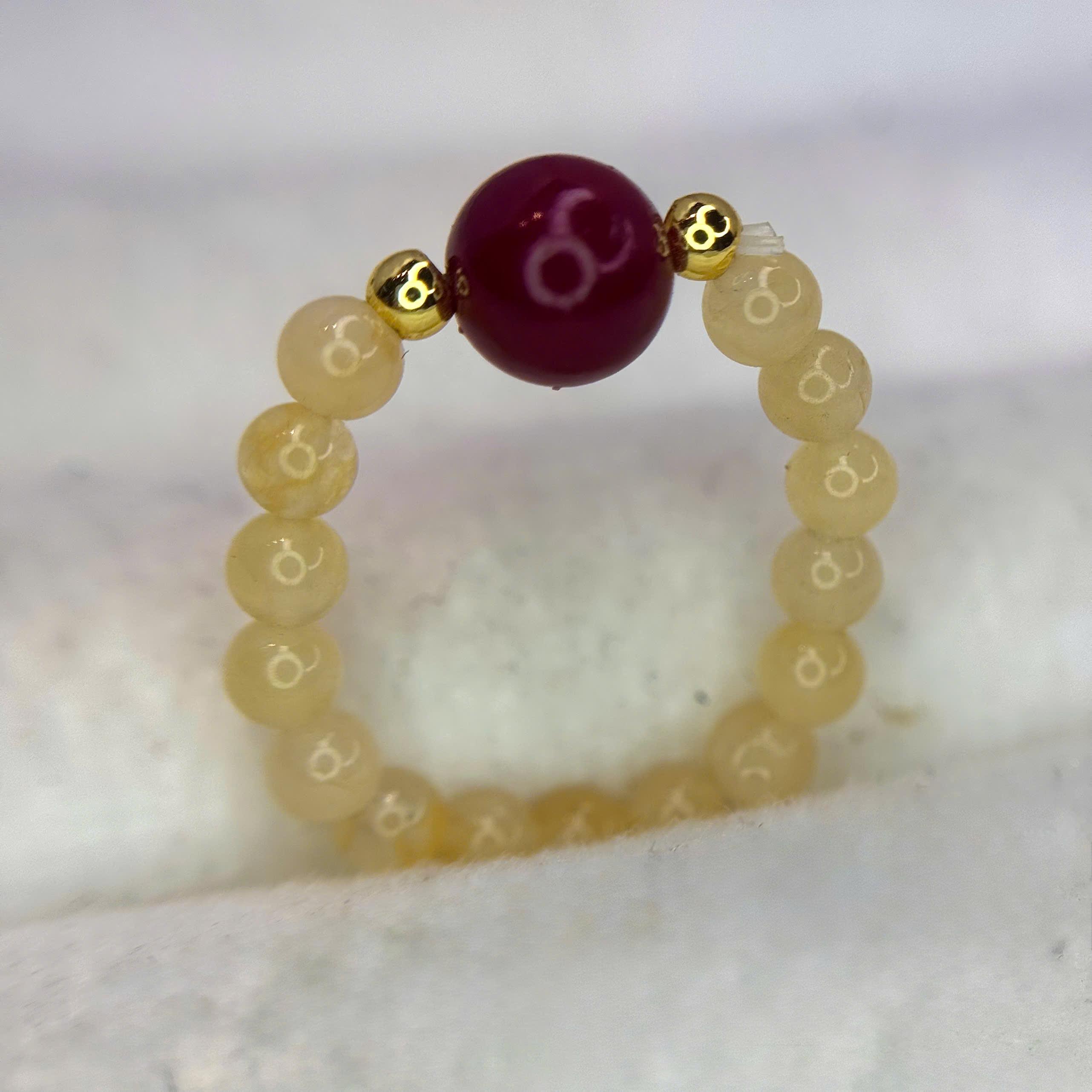 Nhẫn kiểu phong thuỷ đá topaz+cinnabar._thumbnail_3