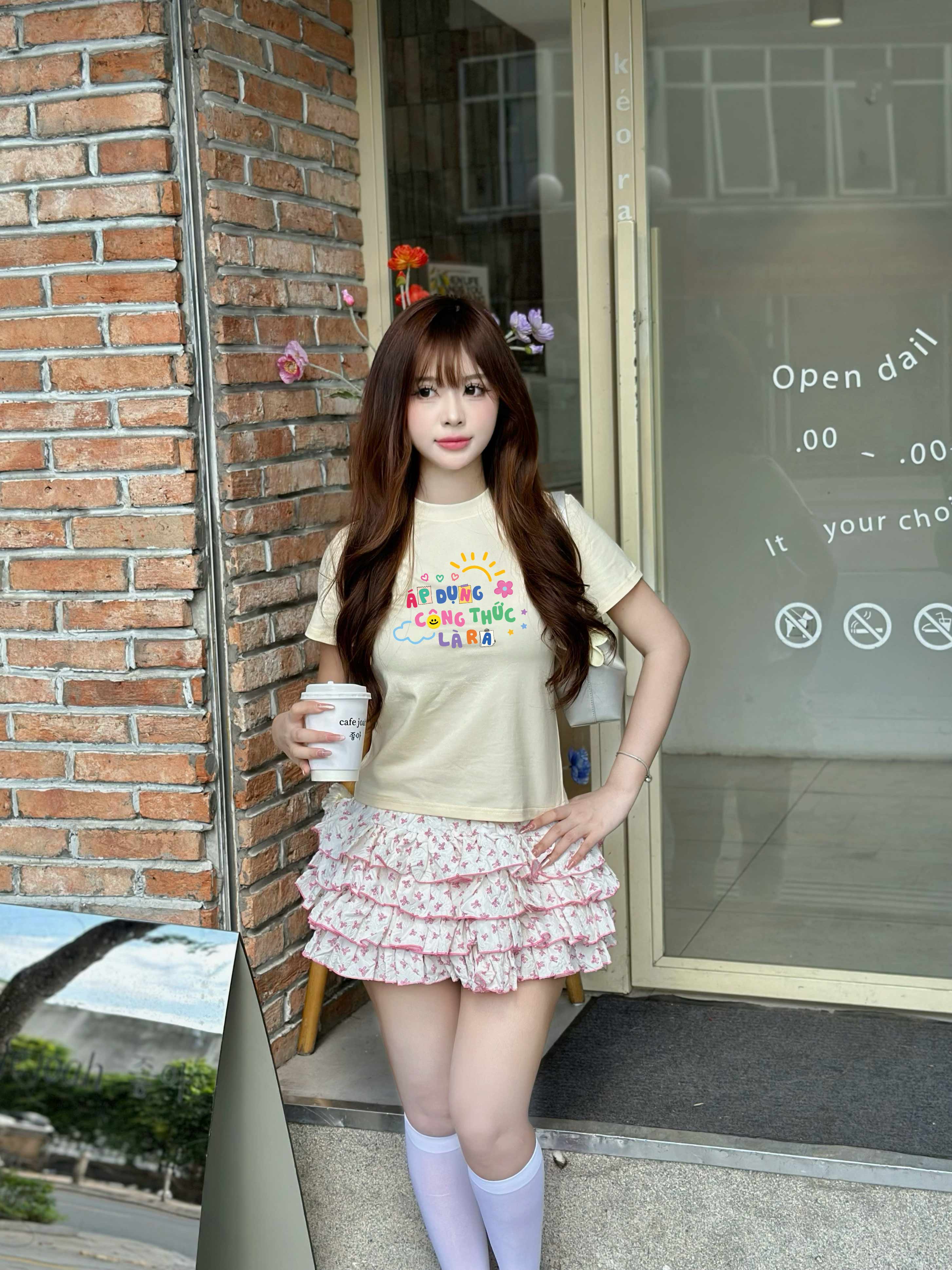 Áo thun baby tee dễ thương ABD2390 Miucho chất vải cotton co giãn thoáng mát cao cấp in Typography_thumbnail_3