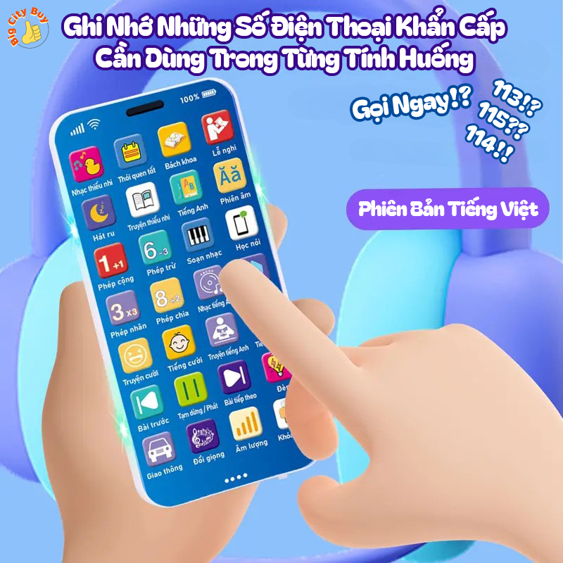 Điện thoại di động đồ chơi mô phỏng âm nhạc , đa chức năng thú vị , sinh động, lành mạnh phát triển cho bé_thumbnail_1