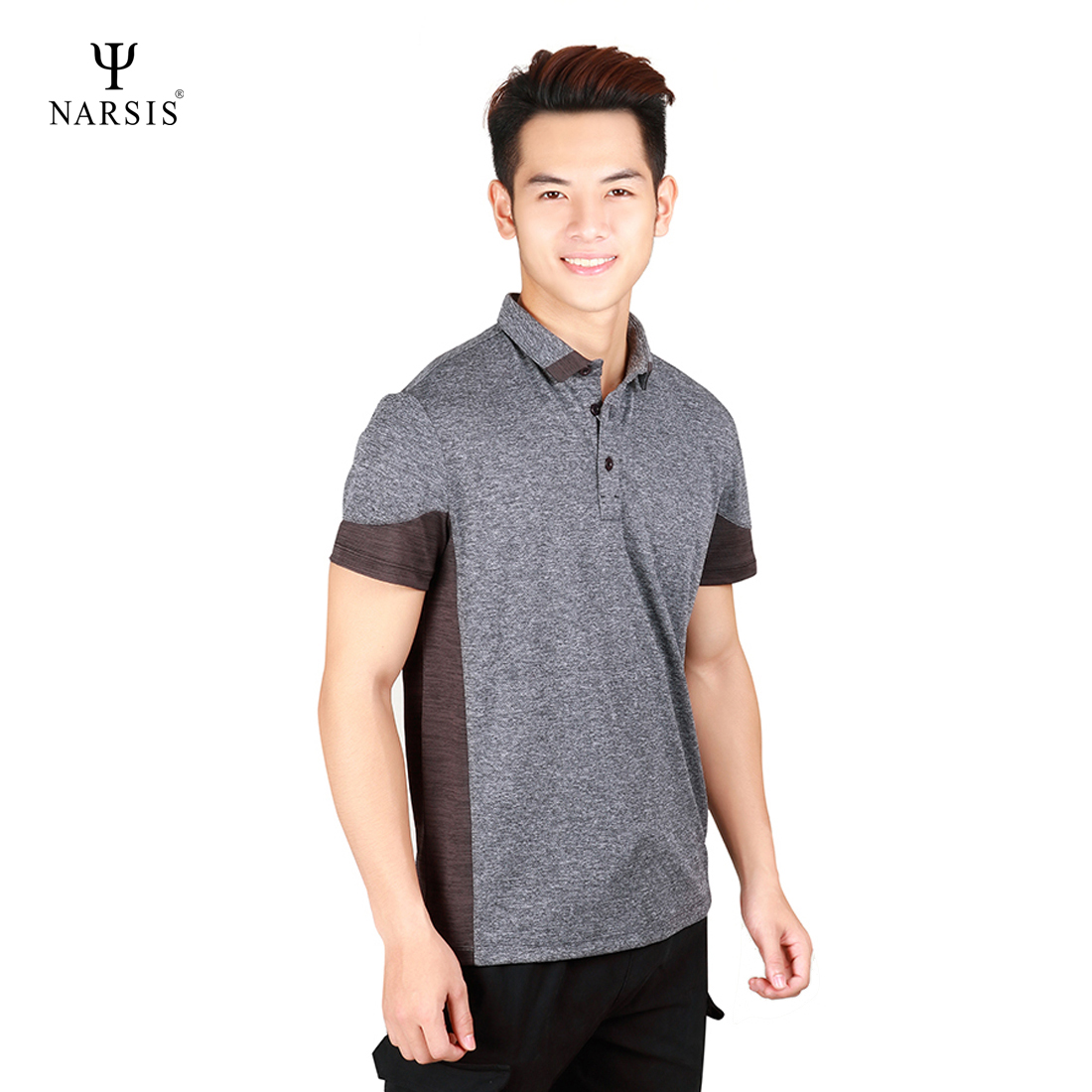 ÁO POLO CÓ CỔ NAM D9007 NARSIS CHẤT LIỆU THOÁNG MÁT, DỄ CHỊU, THOẢI MÁI CẢ NGÀY, DỄ VẬN ĐỘNG