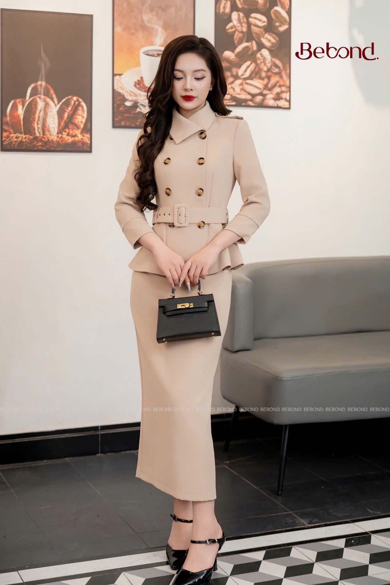 Set vets dài FAWZIYA màu BE