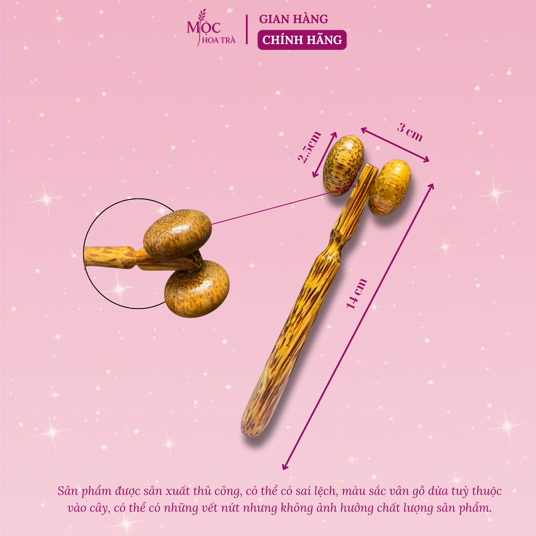 Cây Lăn Massage Mặt Gỗ Dừa Thủ công– Thư Giãn, Dưỡng da, Thon Gọn Gương Mặt, Giảm Căng Thẳng - Chăm Sóc Da Mặt Tại Nhà_thumbnail_1