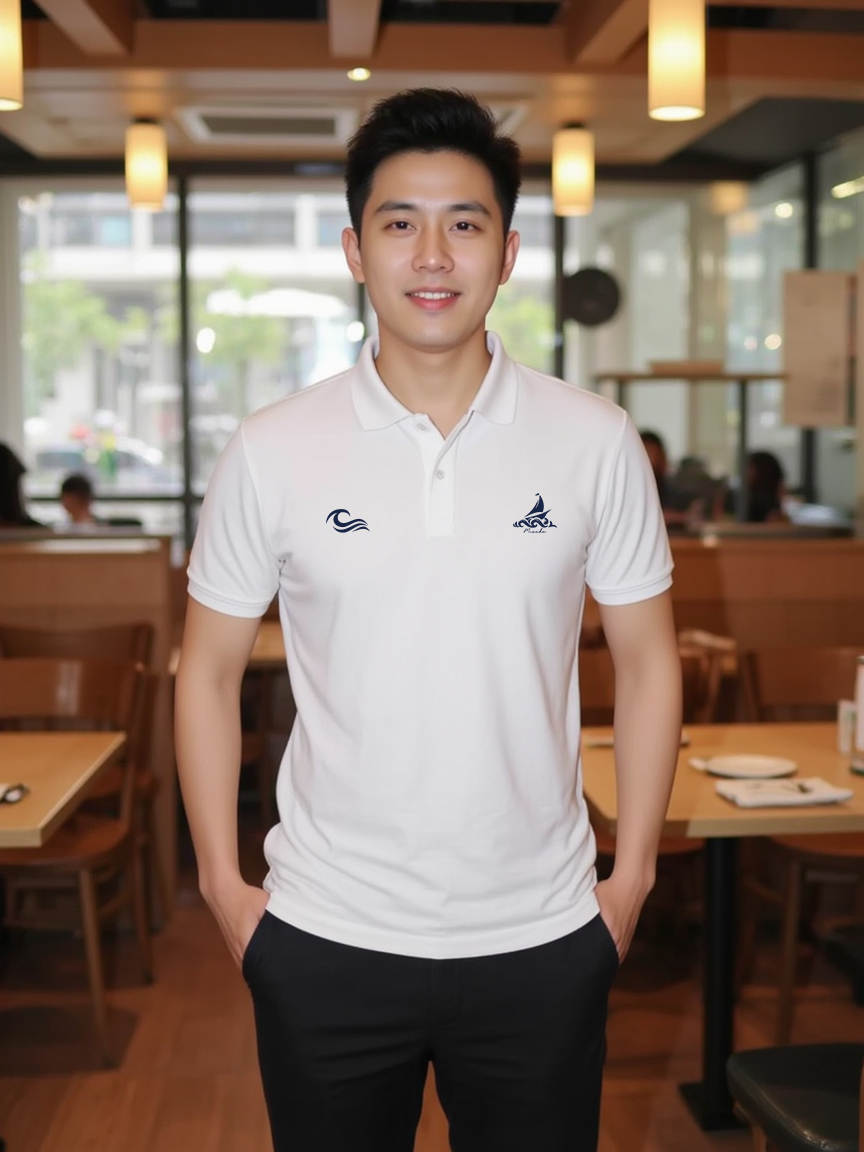 Áo polo nam form vừa 1896 Miucho Iconic vải cá sấu đứng form thoáng mát in artwork_thumbnail_2