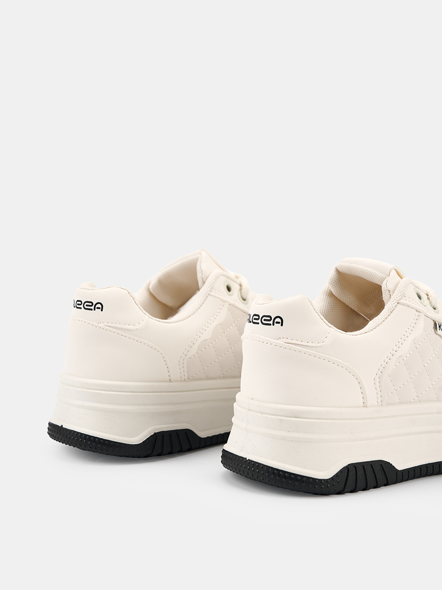 Giày Thể Thao Nữ Chất Da Mềm Thiết Kế Vân Chần Trám Sneaker Cao 4p - T157_thumbnail_4