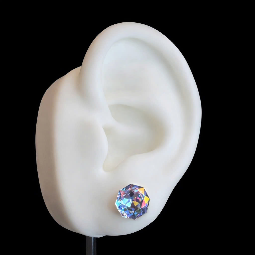 khuyên kiểu ánh hồng hoa anh đào bi 8mm