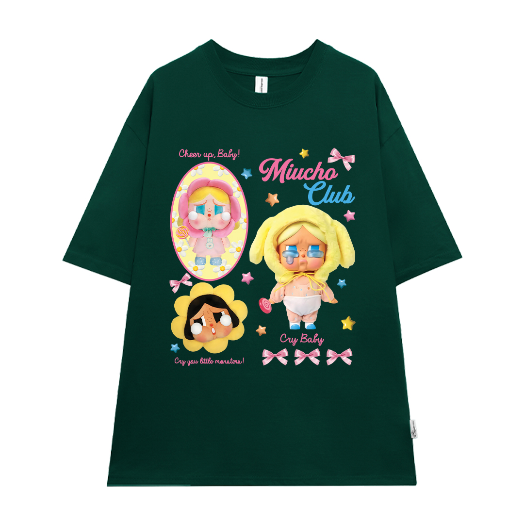 Áo thun CRY BABY nhiều màu ATD1336 Miucho form rộng vải cotton in mix_thumbnail_12