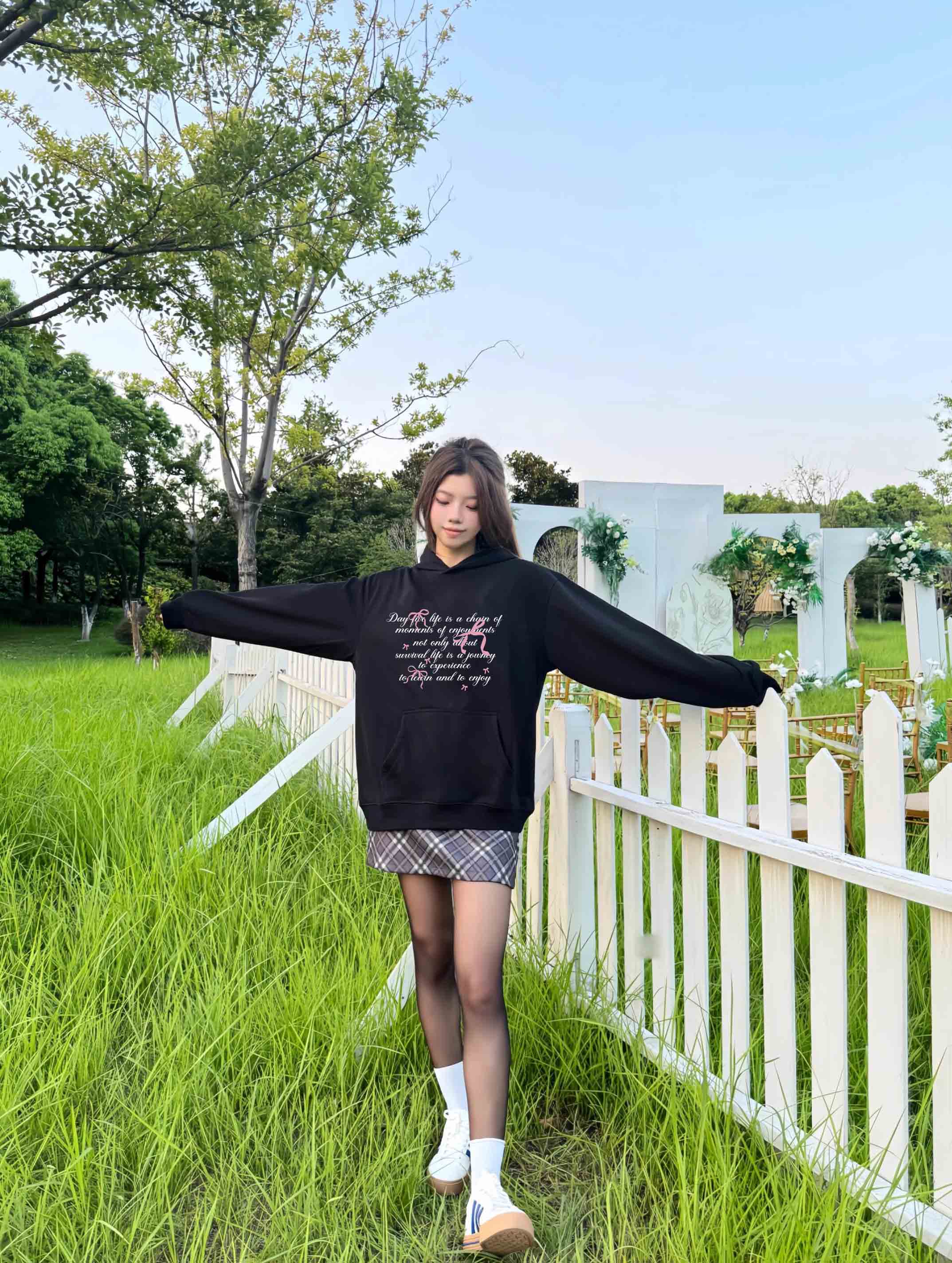 Áo hoodie nữ form rộng dày dặn vải nỉ chân cua HDD1642 Miucho in basic_thumbnail_5