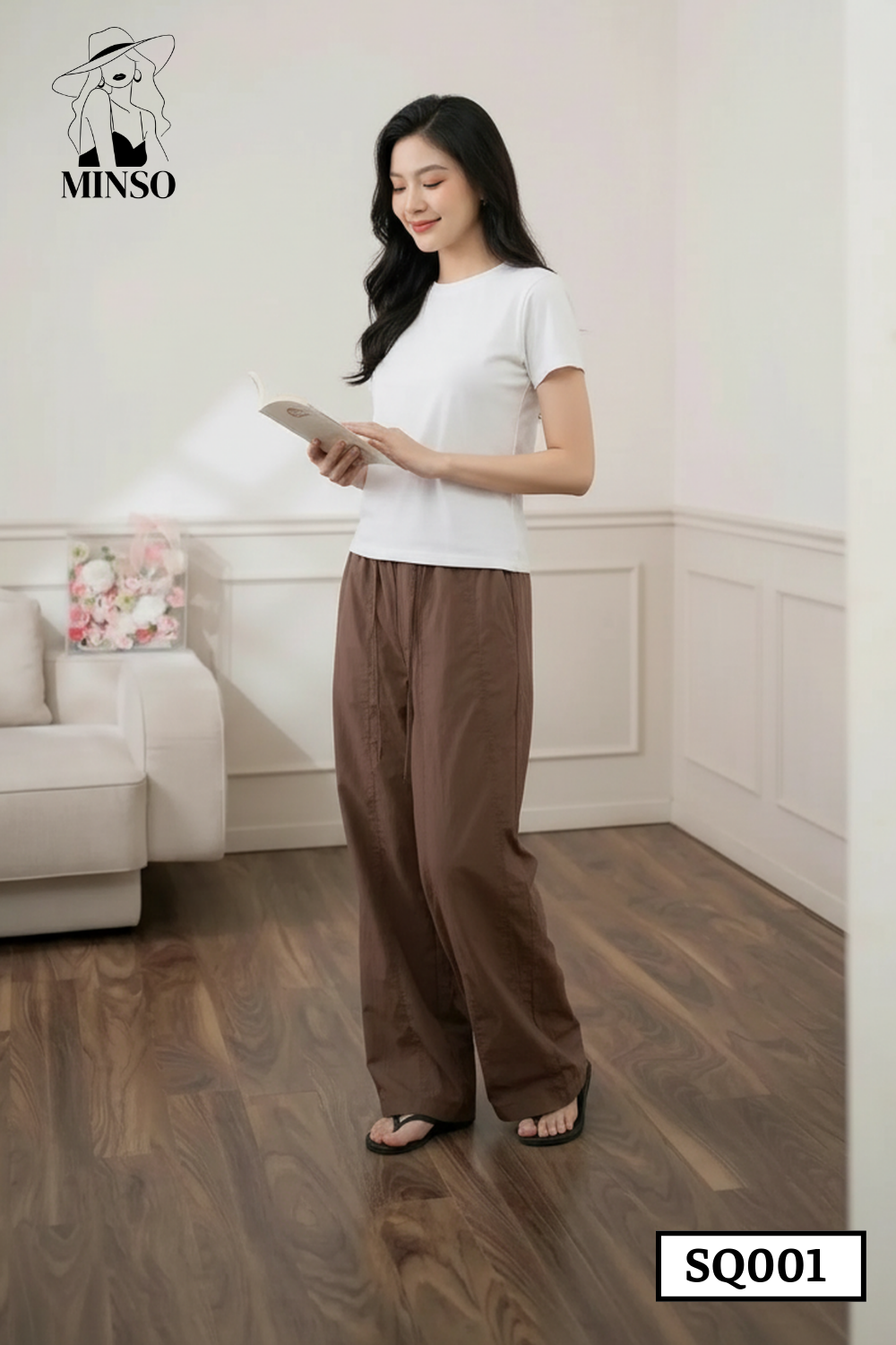 Quần dáng suông ống rộng SQ001