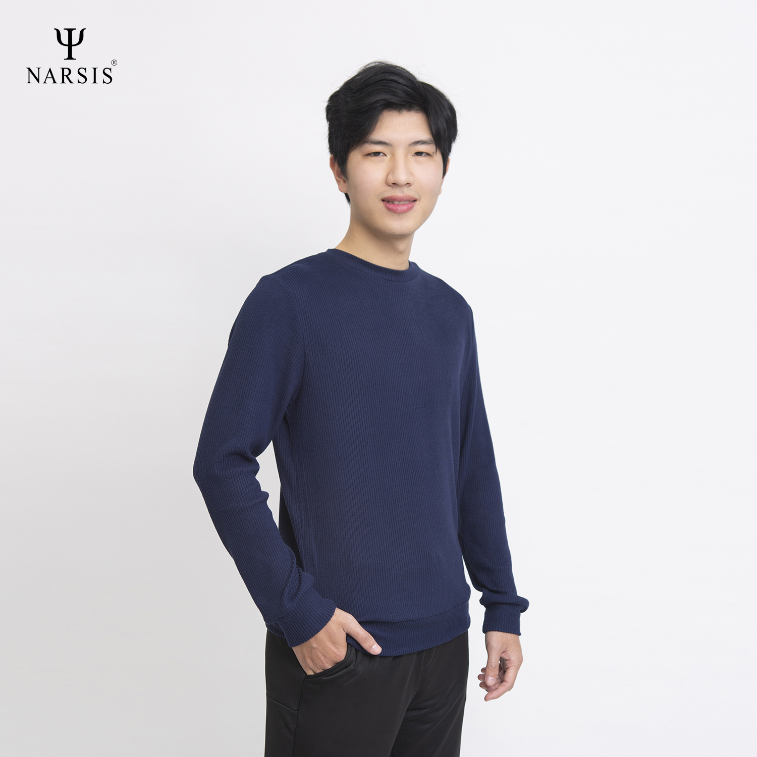 ÁO THU ĐÔNG NAM D0024 NARSIS VẢI LEN COTTON ẤM ÁP, THOÁNG MÁT, GIỮ ẤM TỐT, MỀM MẠI_thumbnail_2