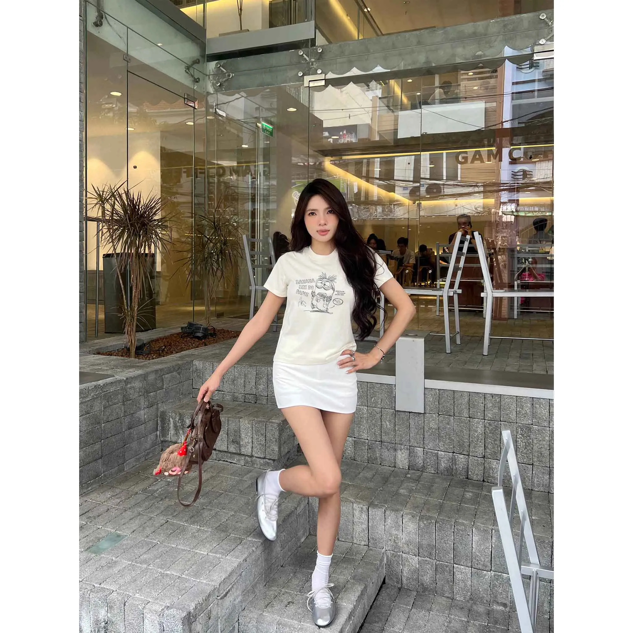 Áo baby tee nữ BANANA siêu cute 2611 Miucho chất vải cotton 2c thoáng mát mềm mại in mix_thumbnail_2