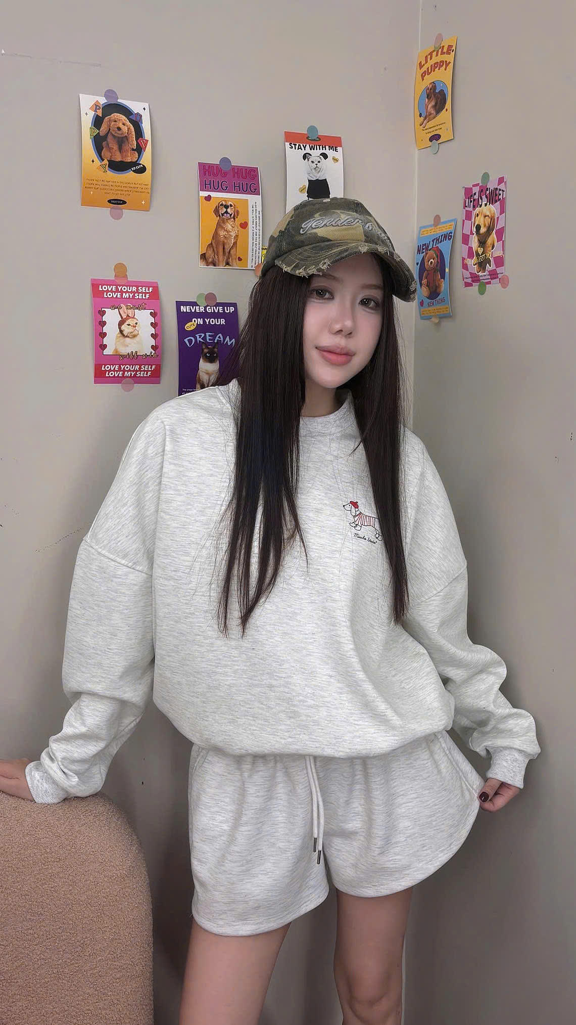 Quần short nữ trơn Miucho vải nỉ 2 da thoáng mát dày dặn QS00054_thumbnail_5