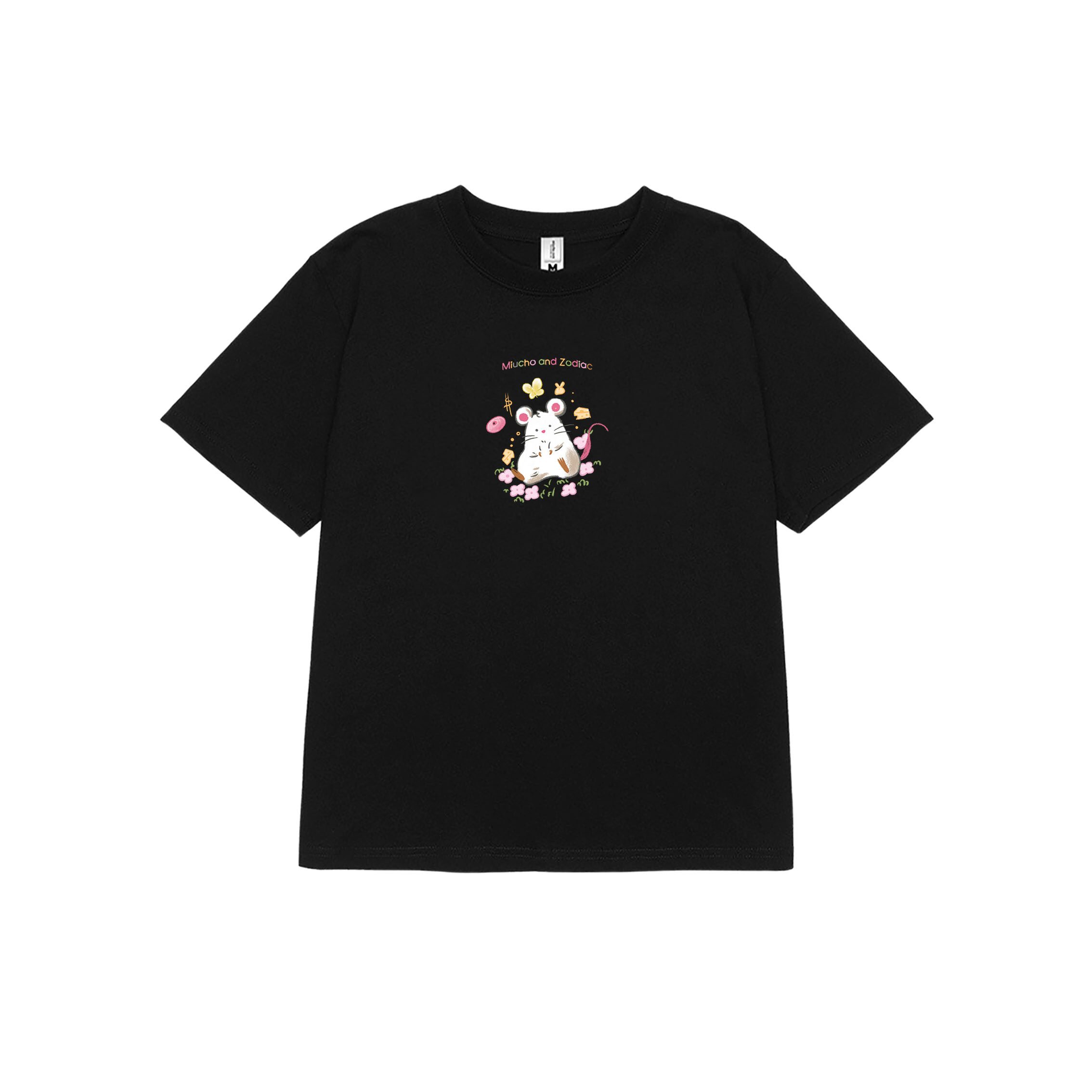 Áo baby tee 12 con giáp tuổi Tí ( của chuột) ABD395 Miucho cotton cổ tròn in graphic_thumbnail_0