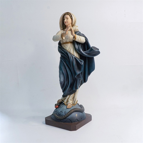 Tượng Đức Mẹ vô nhiễm 50cm màu M1 vẽ tay cao cấp Filumena ✔_thumbnail_3