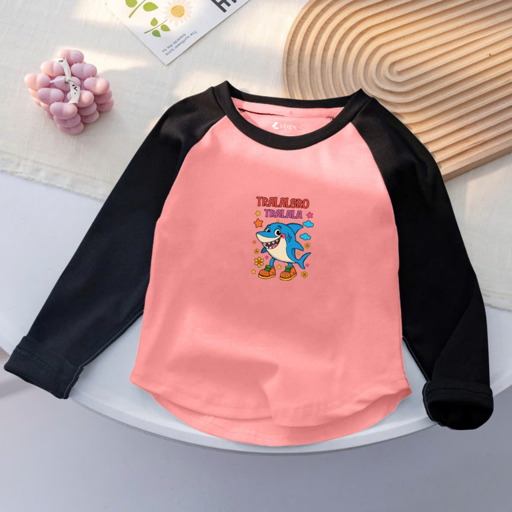 Áo Thu - Đông cho bé gái  in hình Tralalero Tralala, Ballerina Capucina  - Loza Kids AD002_thumbnail_3