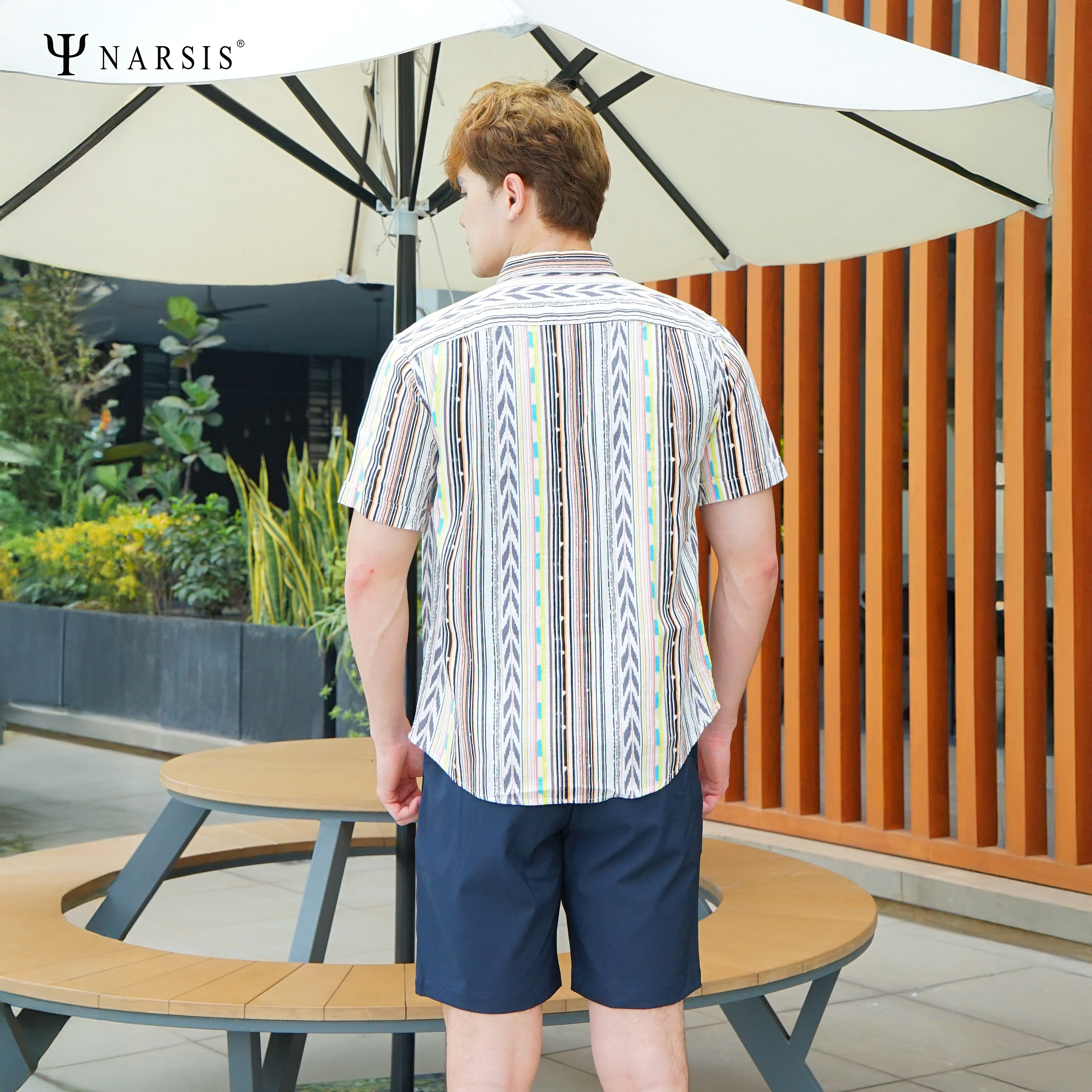 ÁO SƠ MI NAM D0006 NARSIS CHẤT LIỆU THOÁNG MÁT, DỄ CHỊU, THOẢI MÁI CẢ NGÀY, DỄ VẬN ĐỘNG_thumbnail_5