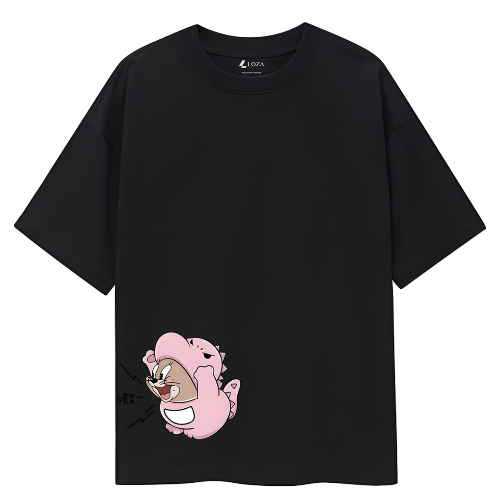 Áo cặp đôi nam nữ Tom & Jerry - Áo thun unisex local brand Loza AD01_thumbnail_2