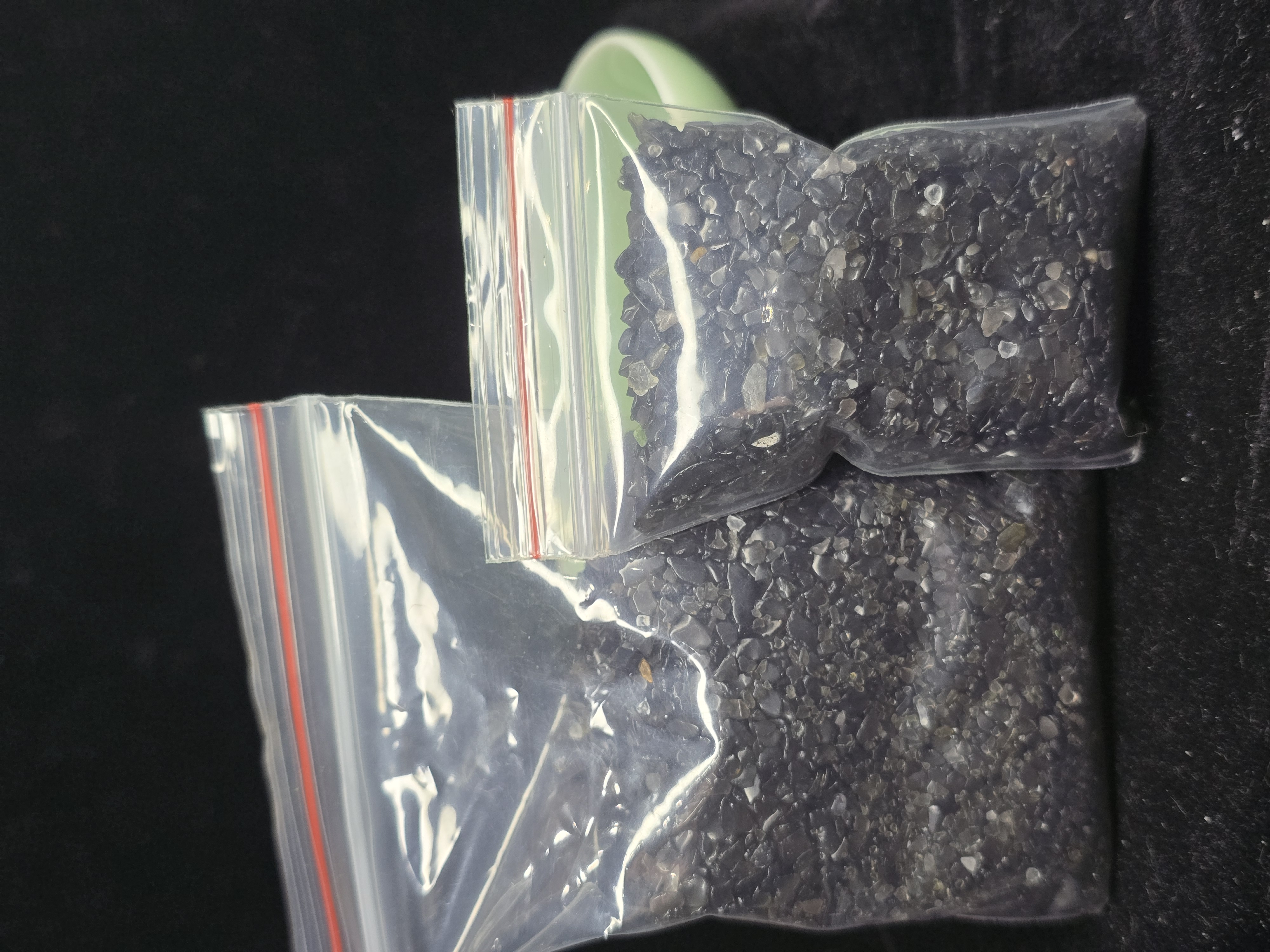 Vụn Đá Siêu Nhỏ Black Obsidian