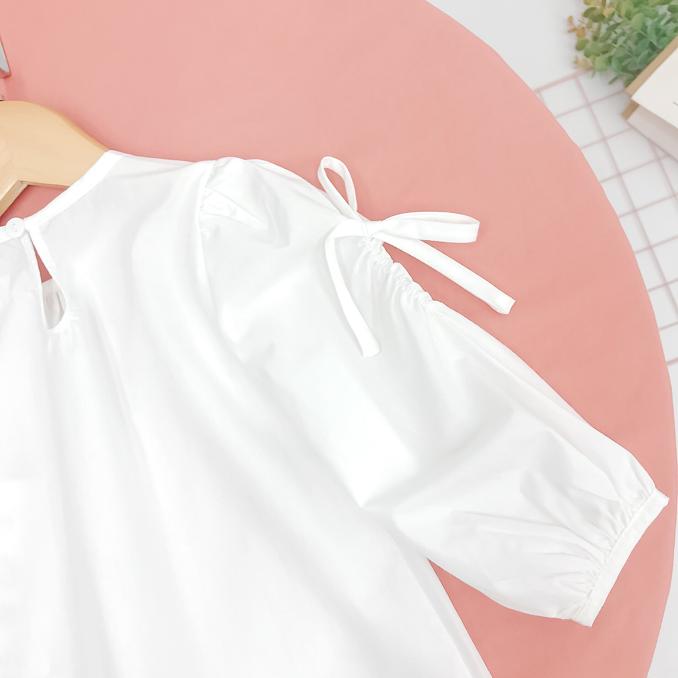 Áo sơ mi nhún cổ tròn_thumbnail_3