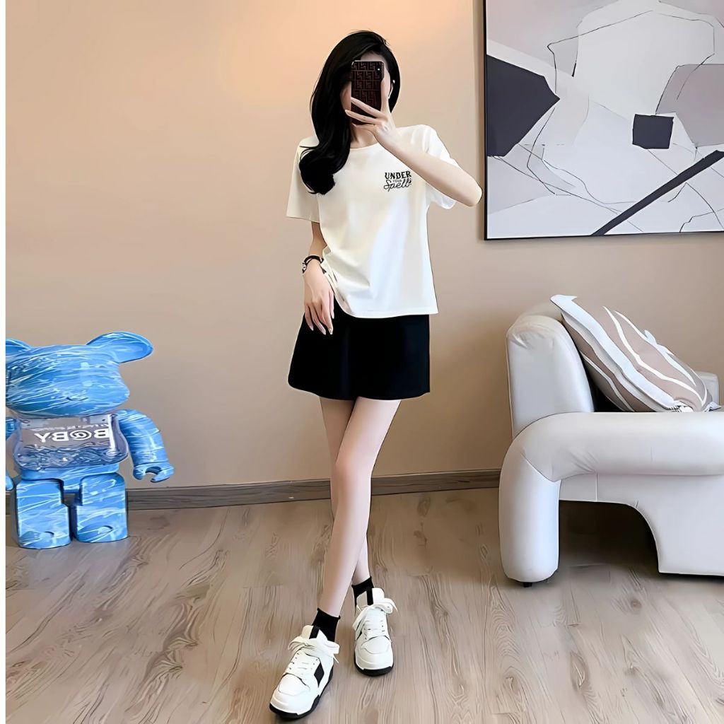 [Form rộng] Set đồ nữ mùa hè - Đồ bộ nữ thời trang (áo phông + quần đùi cotton) - LOZA G0287_thumbnail_6