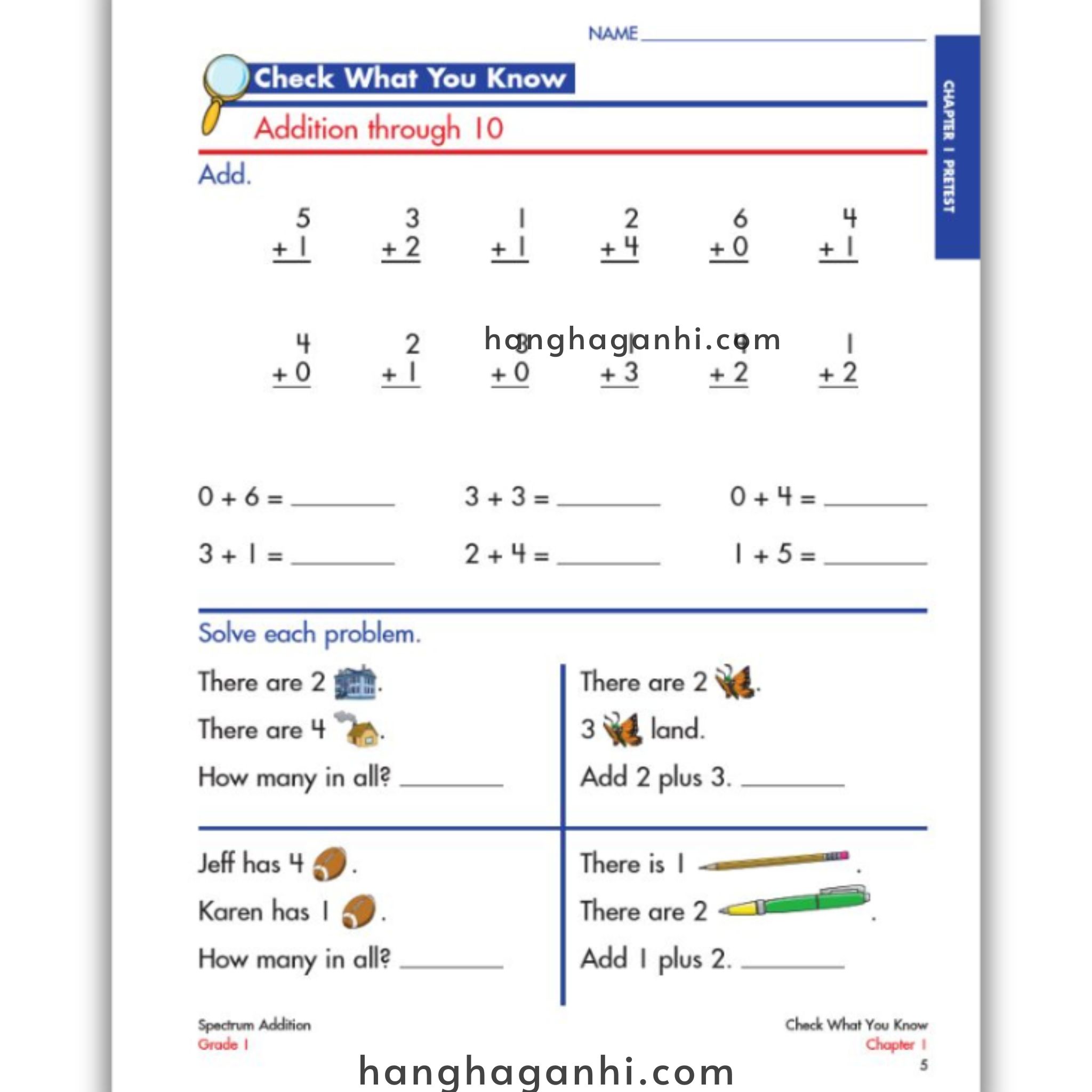 Sách Spectrum Addition Workbook Grade 1_thumbnail_5