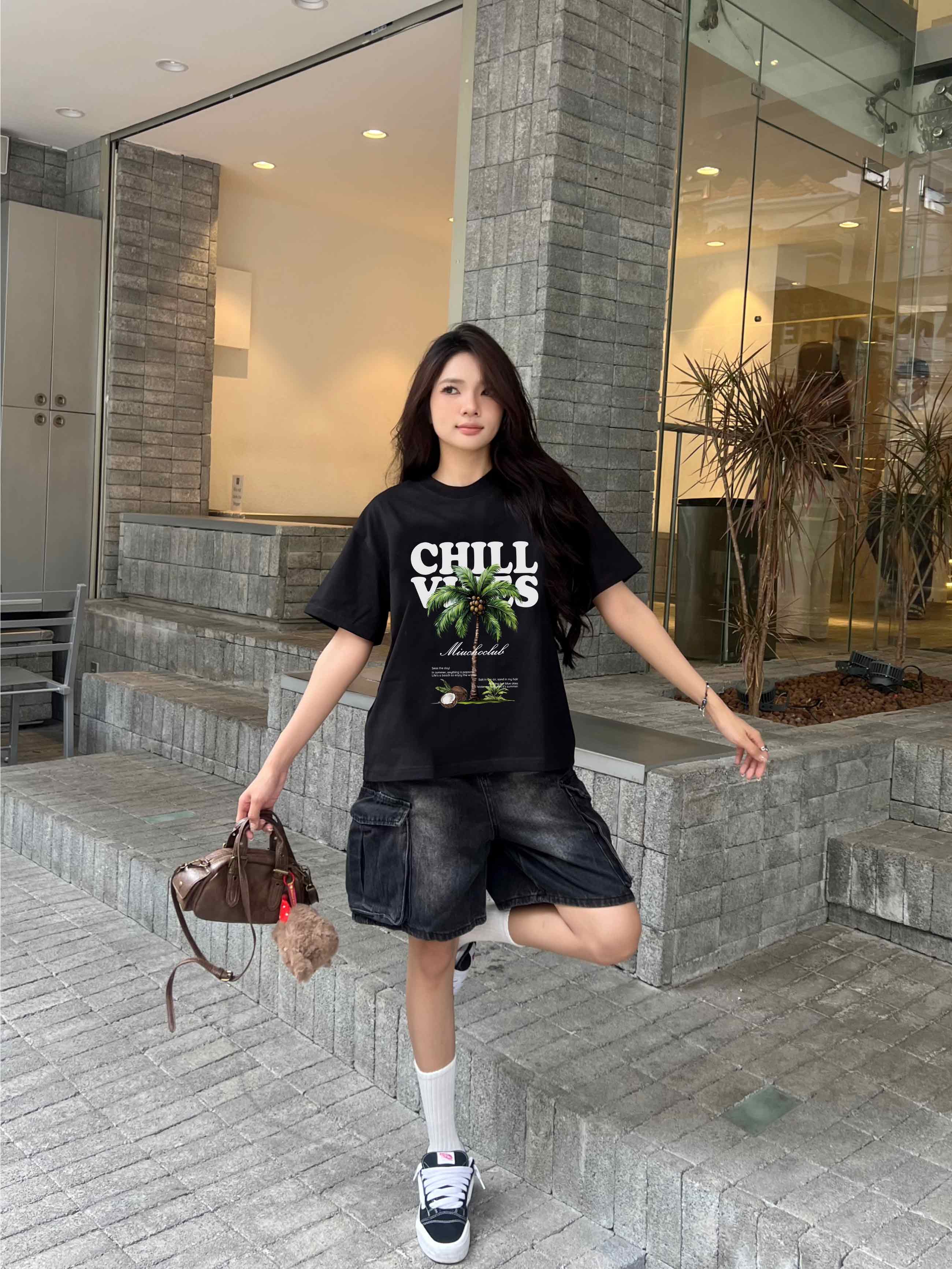 Áo thun boxy hè biển AXD2365 Miucho chất vải cotton thoáng mát tay ngắn cổ tròn in mix_thumbnail_4