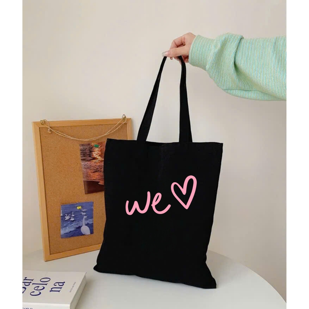 Túi Tote Vải Canvas phong cách Hàn Quốc  túi đi học, túi đi chơi  kích thước 33x37cm đựng vừa A4 mã TOTE04_thumbnail_8