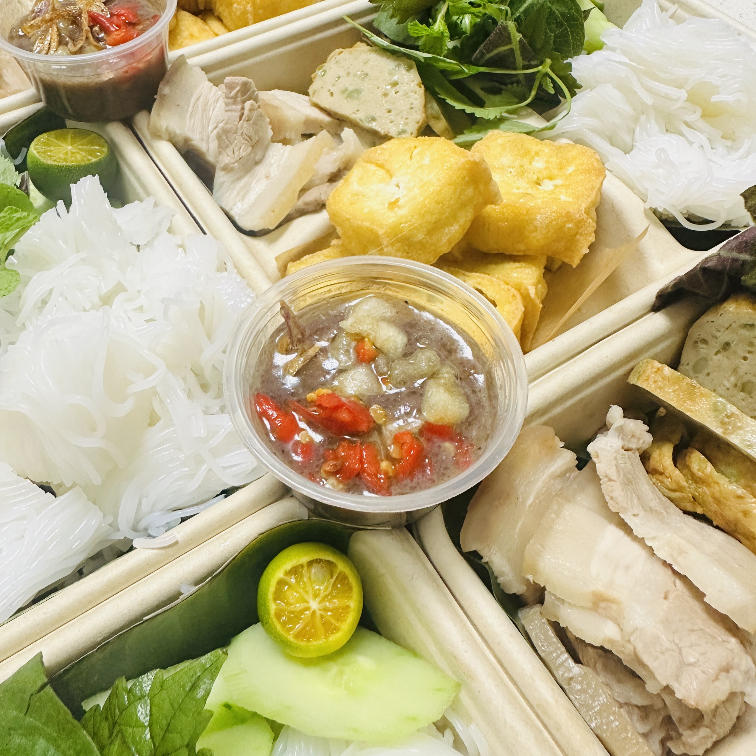 CÔNG THỨC BÚN ĐẬU MẮM TÔM