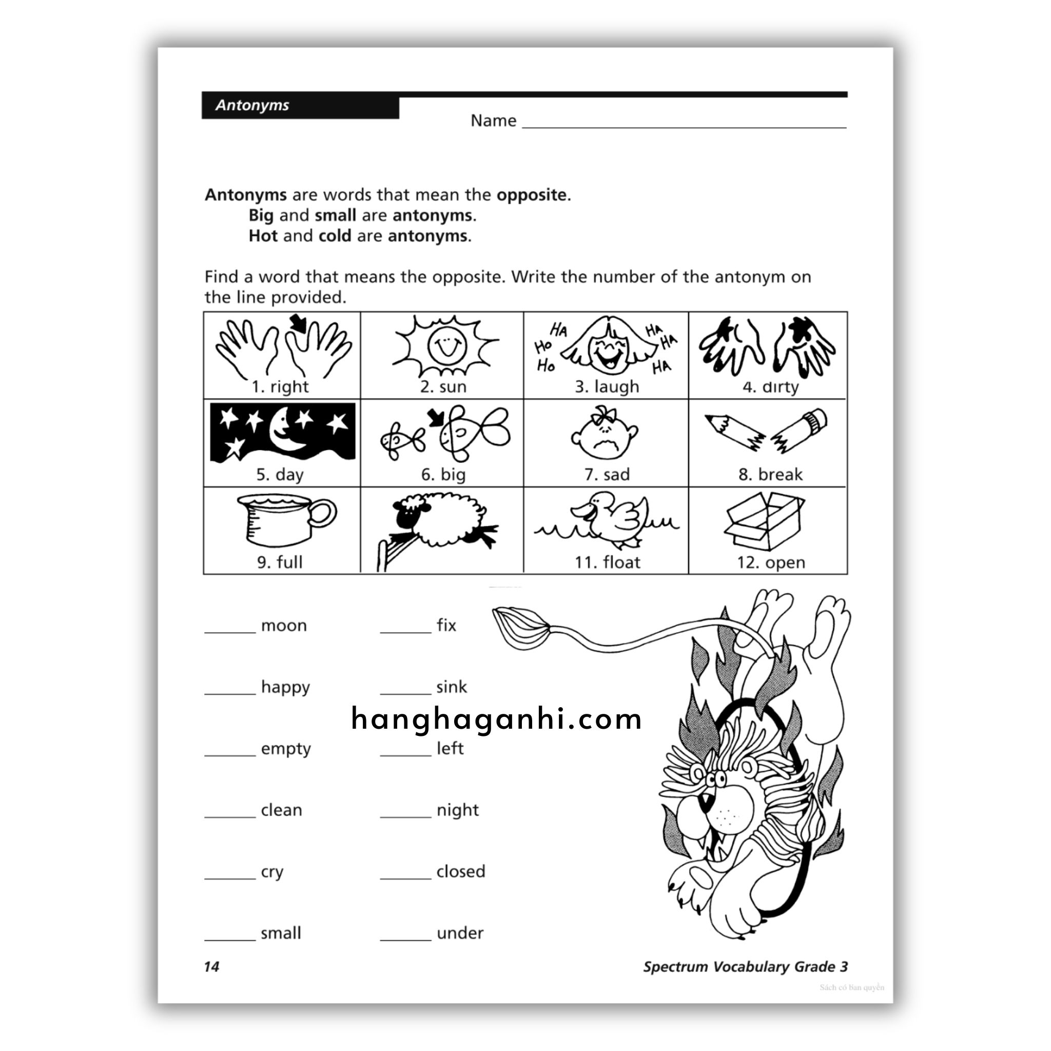 Sách Spectrum Vocabulary Workbook Grade 3 ĐEN TRẮNG_thumbnail_8